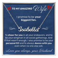 Load image into Gallery viewer, To My Amazing Wife - I Promise To Be Your Biggest Fan - JustFamilyThings
