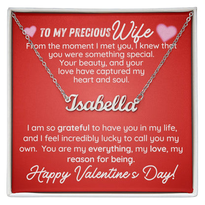 To My Precious Wife - From The Moment I Met You - Custom Name Necklace - JustFamilyThings