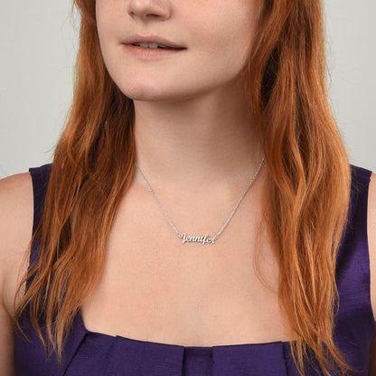 Custom Name Necklace - For Daughter From Dad - JustFamilyThings