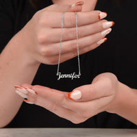 Load image into Gallery viewer, Custom Name Necklace - To My Daughter From Mom - JustFamilyThings
