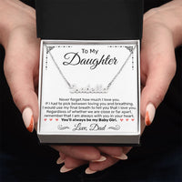Load image into Gallery viewer, Custom Name Necklace - For Daughter From Dad - JustFamilyThings
