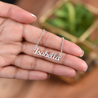 Load image into Gallery viewer, Custom Name Necklace - To My Beautiful Daughter, From Dad - Parchment Look - JustFamilyThings
