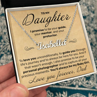Load image into Gallery viewer, To My Daughter - To Love You Unconditionally - Custom Name Necklace - JustFamilyThings
