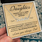 To My Daughter - I Promise To Be Your Guide - Custom Name Necklace - JustFamilyThings