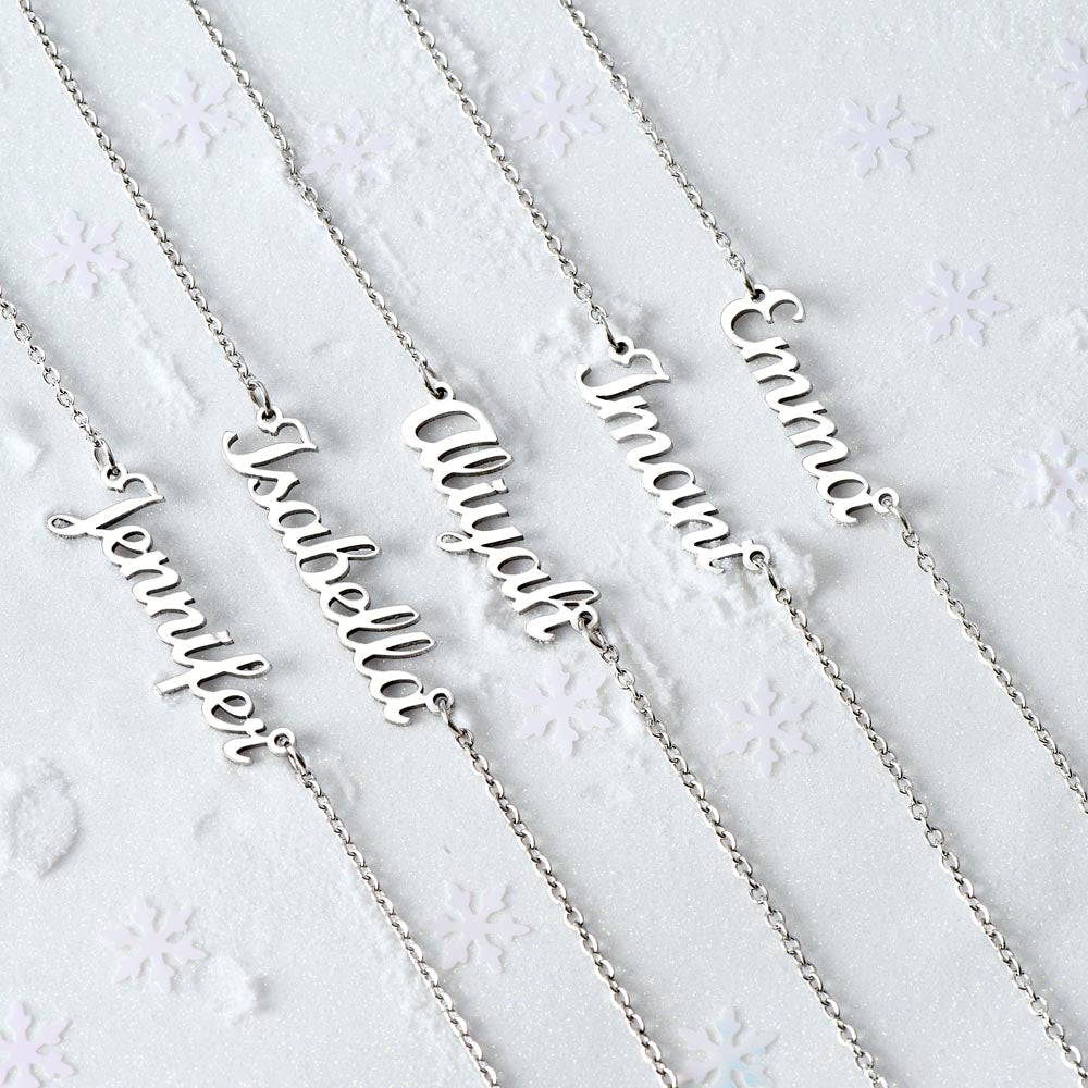 Custom Name Necklace - To My Daughter From Mom - JustFamilyThings
