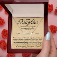 Load image into Gallery viewer, To My Daughter - To Love You Unconditionally - Custom Name Necklace - JustFamilyThings
