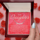 To My Daughter - A Precious Flower - Custom Name Necklace - JustFamilyThings
