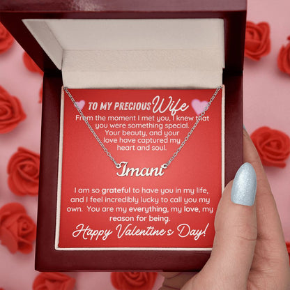 To My Precious Wife - From The Moment I Met You - Custom Name Necklace - JustFamilyThings