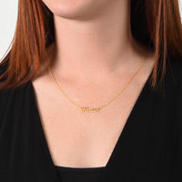 Load image into Gallery viewer, Happy 21st Birthday - From Sibling - Custom Name Necklace - JustFamilyThings
