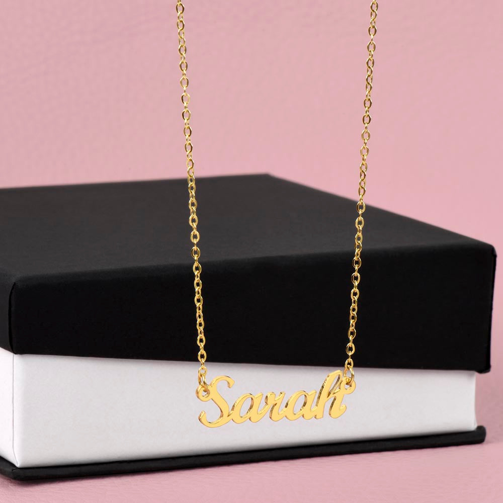 Happy 21st Birthday - From Sibling - Custom Name Necklace - JustFamilyThings