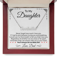 Load image into Gallery viewer, Custom Name Necklace - For Daughter From Dad - JustFamilyThings
