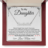 Load image into Gallery viewer, Custom Name Necklace - To My Daughter From Mom - JustFamilyThings
