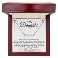 Load image into Gallery viewer, Custom Name Necklace - For Daughter From Dad - JustFamilyThings
