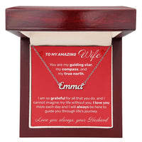 Load image into Gallery viewer, To My Amazing Wife - I Am So Grateful For All - Custom Name Necklace - JustFamilyThings
