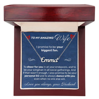 Load image into Gallery viewer, To My Amazing Wife - I Promise To Be Your Biggest Fan - JustFamilyThings
