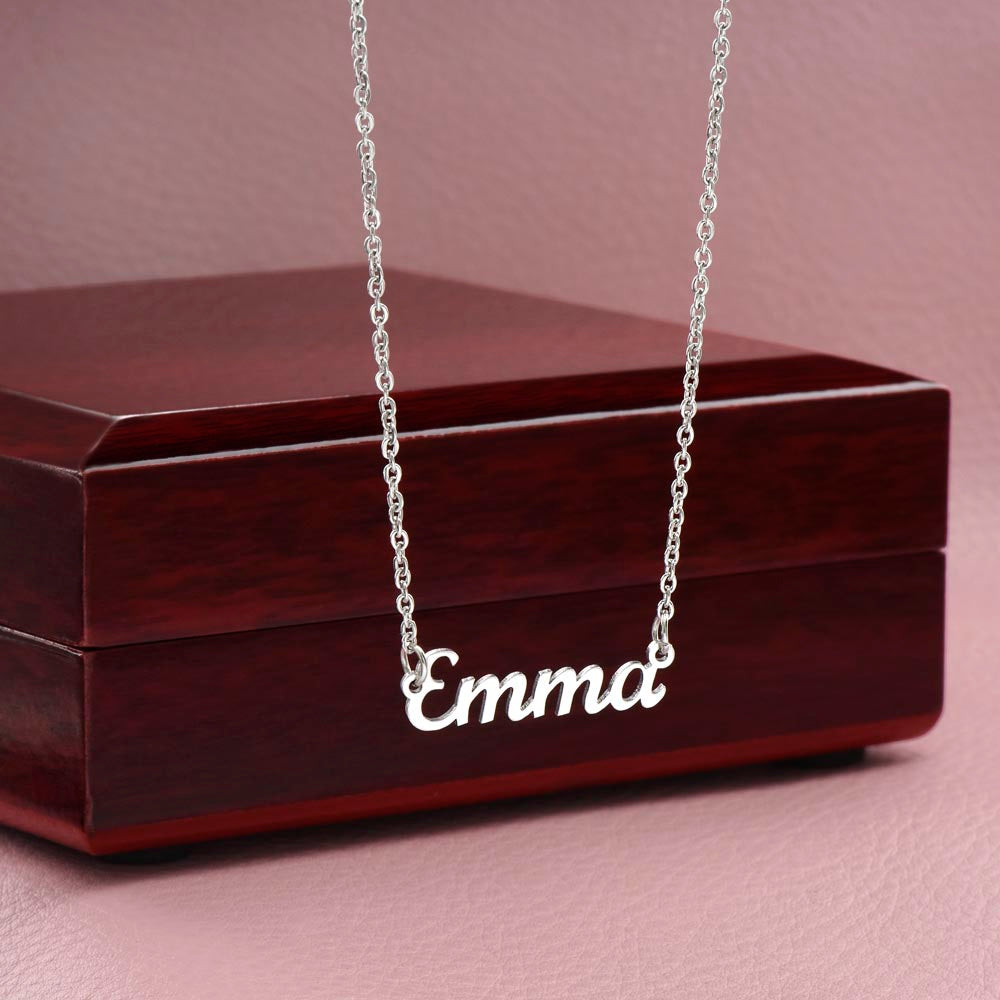 To My Precious Wife - From The Moment Our Eyes Met - Custom Name Necklace - JustFamilyThings