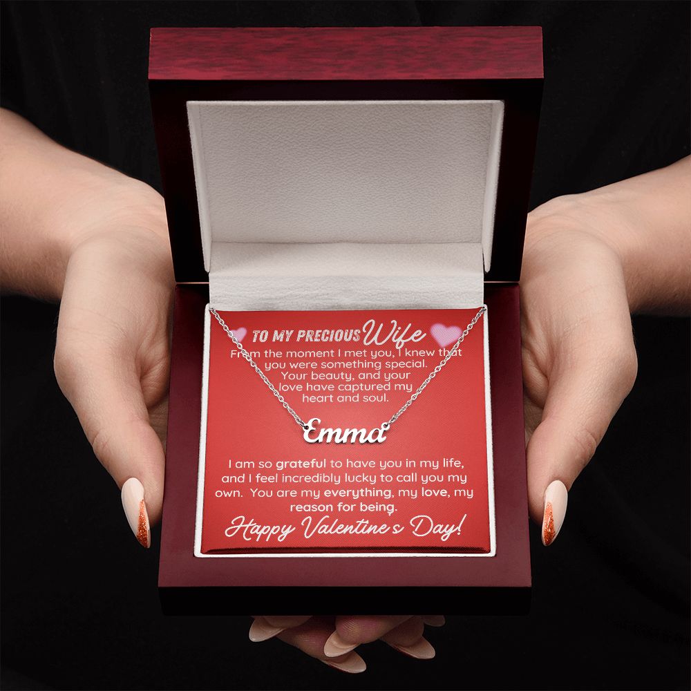 To My Precious Wife - From The Moment I Met You - Custom Name Necklace - JustFamilyThings
