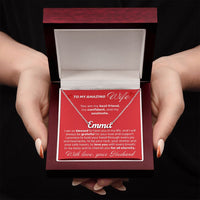 Load image into Gallery viewer, To My Amazing Wife - You Are My Best Friend - Custom Name Necklace - JustFamilyThings

