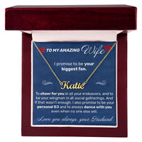 Load image into Gallery viewer, To My Amazing Wife - I Promise To Be Your Biggest Fan - JustFamilyThings
