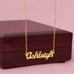 Happy 21st Birthday - From Sibling - Custom Name Necklace - JustFamilyThings