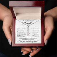 Load image into Gallery viewer, To My Wonderful Daughter - Vertical Name Necklace

