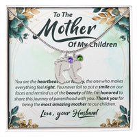 Load image into Gallery viewer, To The Mother Of My Children - Baby Feet Necklace
