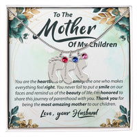 Load image into Gallery viewer, To The Mother Of My Children - Baby Feet Necklace
