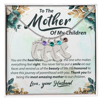 Load image into Gallery viewer, To The Mother Of My Children - Baby Feet Necklace
