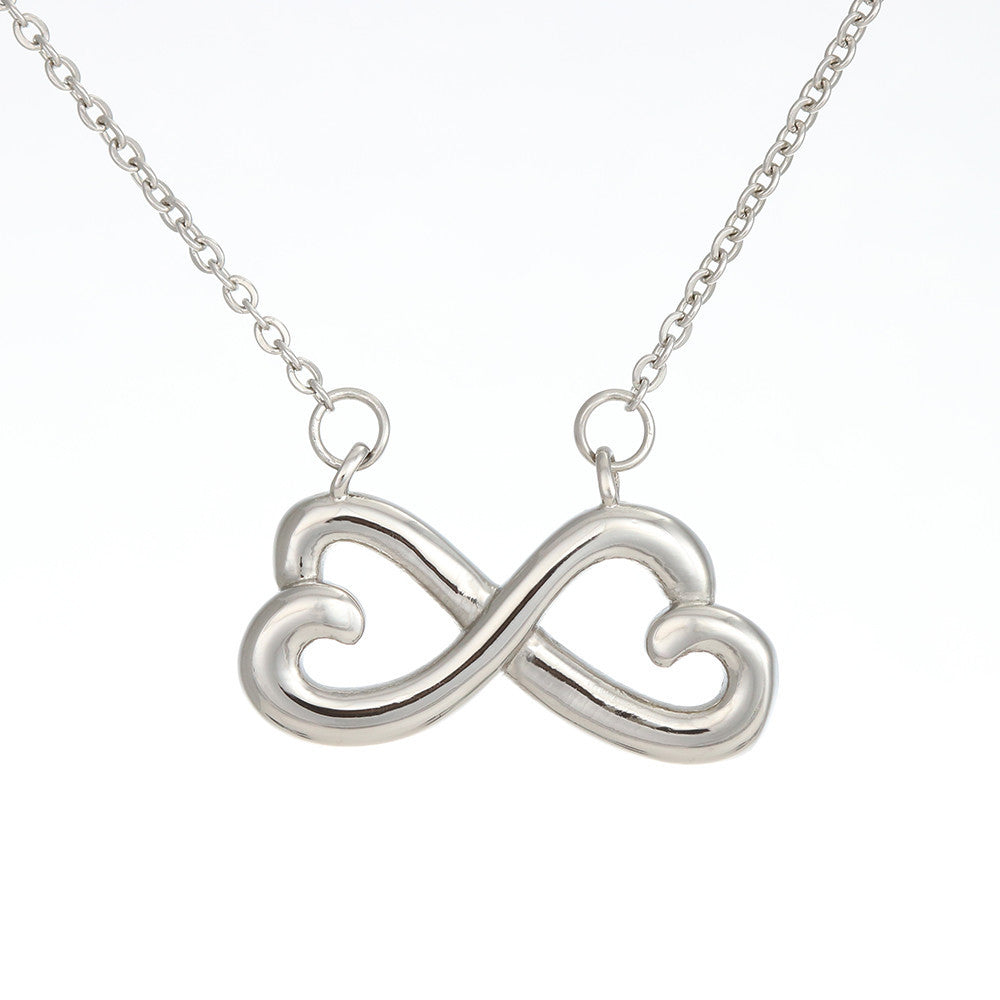 Gift to my Soulmate, Significant Other Heart Shaped Infinity Necklace - JustFamilyThings