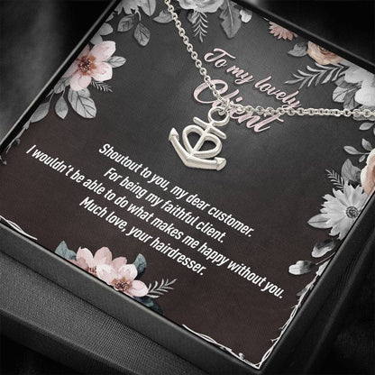Personalized - To My Lovely Client - Choose Custom Job Title - Anchor Pendant - JustFamilyThings