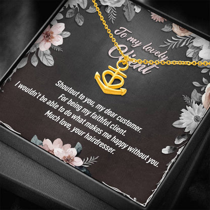 Personalized - To My Lovely Client - Choose Custom Job Title - Anchor Pendant - JustFamilyThings