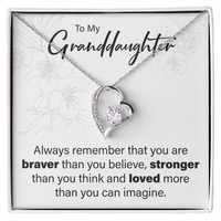 Load image into Gallery viewer, To My Granddaughter - You Are Loved - Forever Love Necklace - JustFamilyThings
