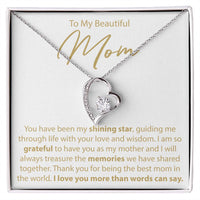 Load image into Gallery viewer, To My Mom - My Shining Star - Forever Love Necklace - JustFamilyThings
