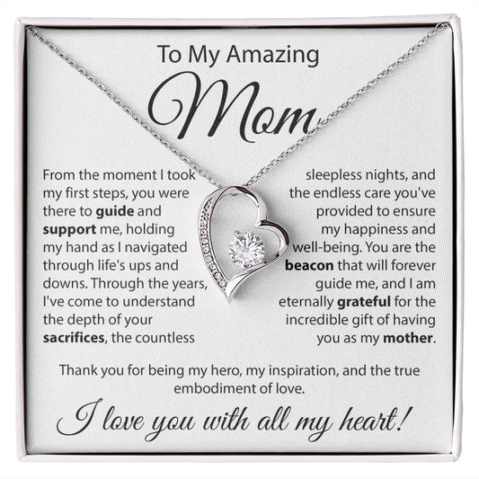To The Amazing Mom - Forever Love Necklace