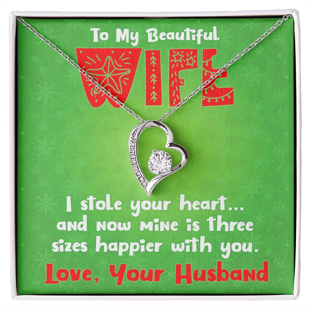 To My Wife, Christmas Gift - Forever Love Necklace - JustFamilyThings