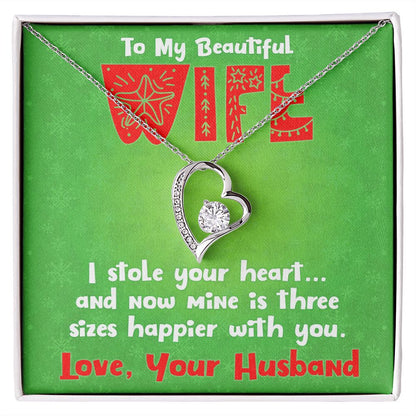 To My Wife, Christmas Gift - Forever Love Necklace - JustFamilyThings