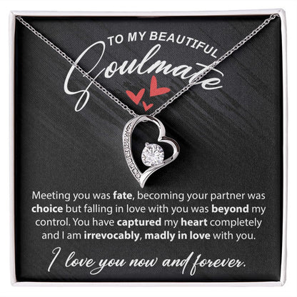 To My Beautiful Soulmate - Meeting You - Forever Love Necklace - JustFamilyThings