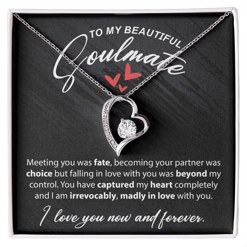 To My Beautiful Soulmate - Meeting You - Forever Love Necklace - JustFamilyThings