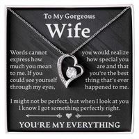 Load image into Gallery viewer, To My Gorgeous Wife - Forever Love Necklace - JustFamilyThings
