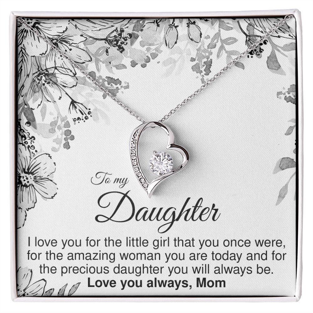 To Daughter From Mom - Forever Love Necklace - JustFamilyThings
