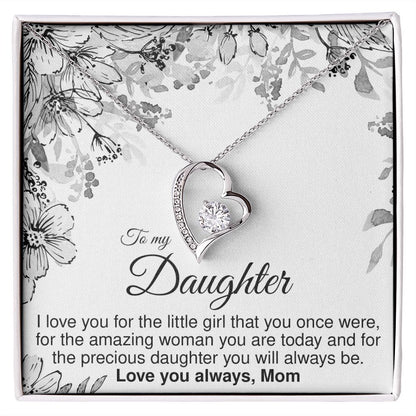 To Daughter From Mom - Forever Love Necklace - JustFamilyThings