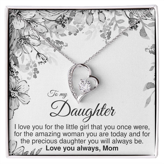 To Daughter From Mom - Forever Love Necklace - JustFamilyThings