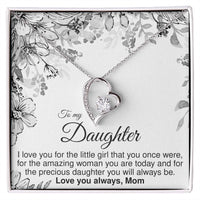 Load image into Gallery viewer, To Daughter From Mom - Forever Love Necklace - JustFamilyThings

