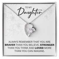 Load image into Gallery viewer, To My Daughter - You Are Loved - Forever Love Necklace - JustFamilyThings
