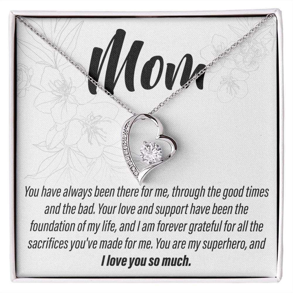 To My Mom - You have always been there 2 - Forever Love Necklace - JustFamilyThings
