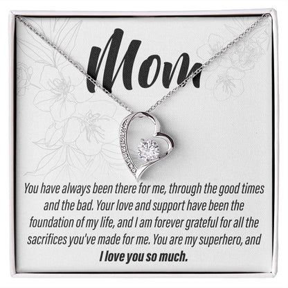 To My Mom - You have always been there 2 - Forever Love Necklace - JustFamilyThings