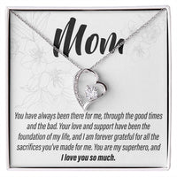 Load image into Gallery viewer, To My Mom - You have always been there 2 - Forever Love Necklace - JustFamilyThings
