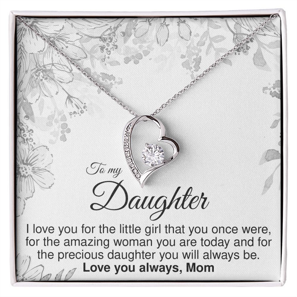 To Daughter From Mom - Forever Love Necklace - JustFamilyThings