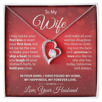 Load image into Gallery viewer, To My Wife - I Might Not Be Your First Kiss - Forever Love Necklace - JustFamilyThings
