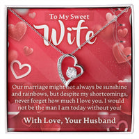 Load image into Gallery viewer, Valentines Day To My Wife - Forever Love Necklace - JustFamilyThings
